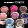 Limegirl Dip Powder Nail Set Starter 32 Colors/4 Piece Set Glitter Dipping Powder kIt No Need Lamp Cure Nail Natural Dry Dip Nail Decoration Kit For F
